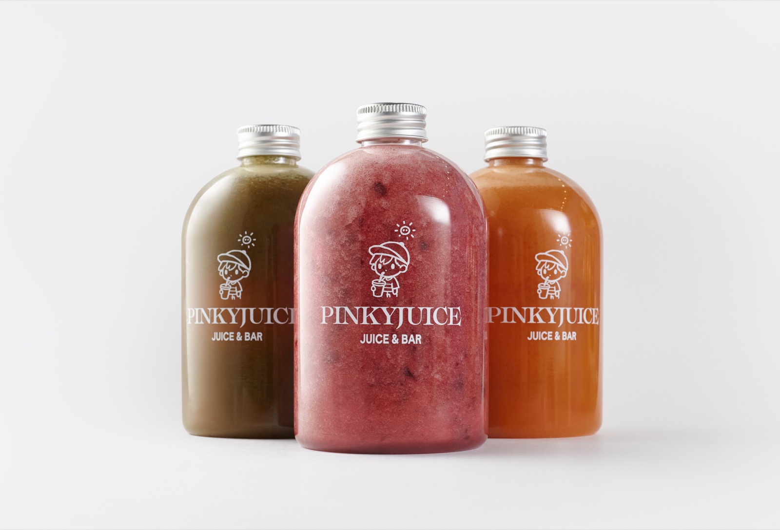 Три фирменных сока Pinkyjuice